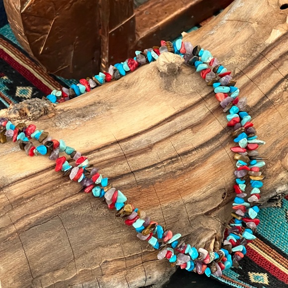 Native American Multi Stone Necklace - Picture 9 of 11